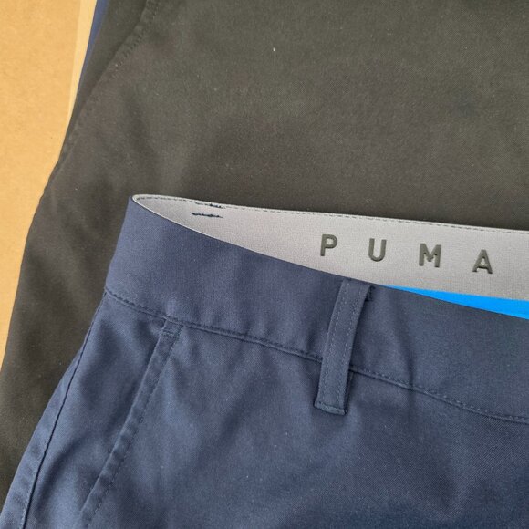 Puma Performance Golf Pants Mens Blue Black Lightweight Sz 36x 29.5   2 of - Picture 3 of 9